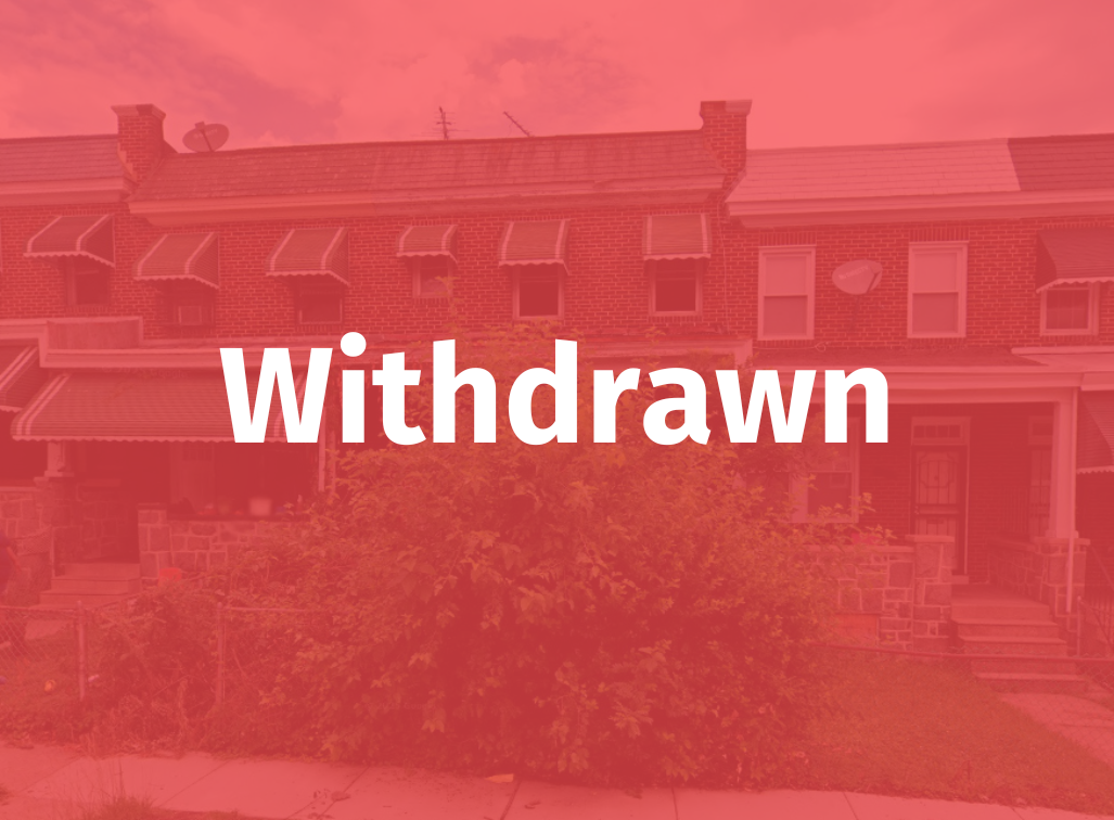 1606 Homestead Street - WITHDRAWN