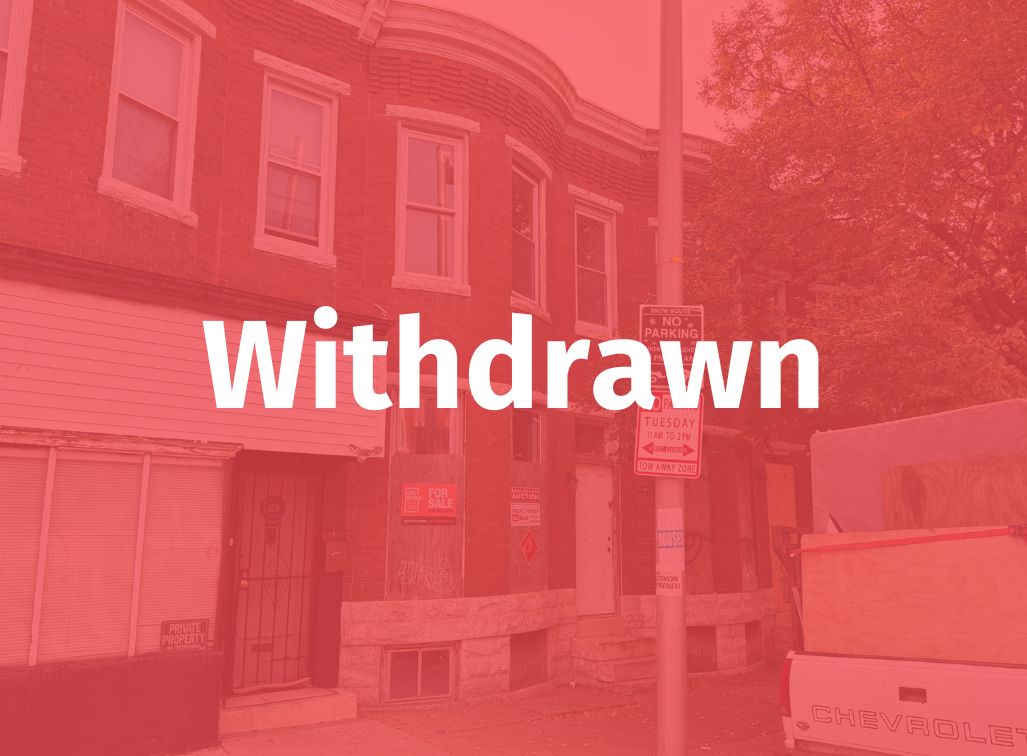 1823 N. Monroe Street - WITHDRAWN