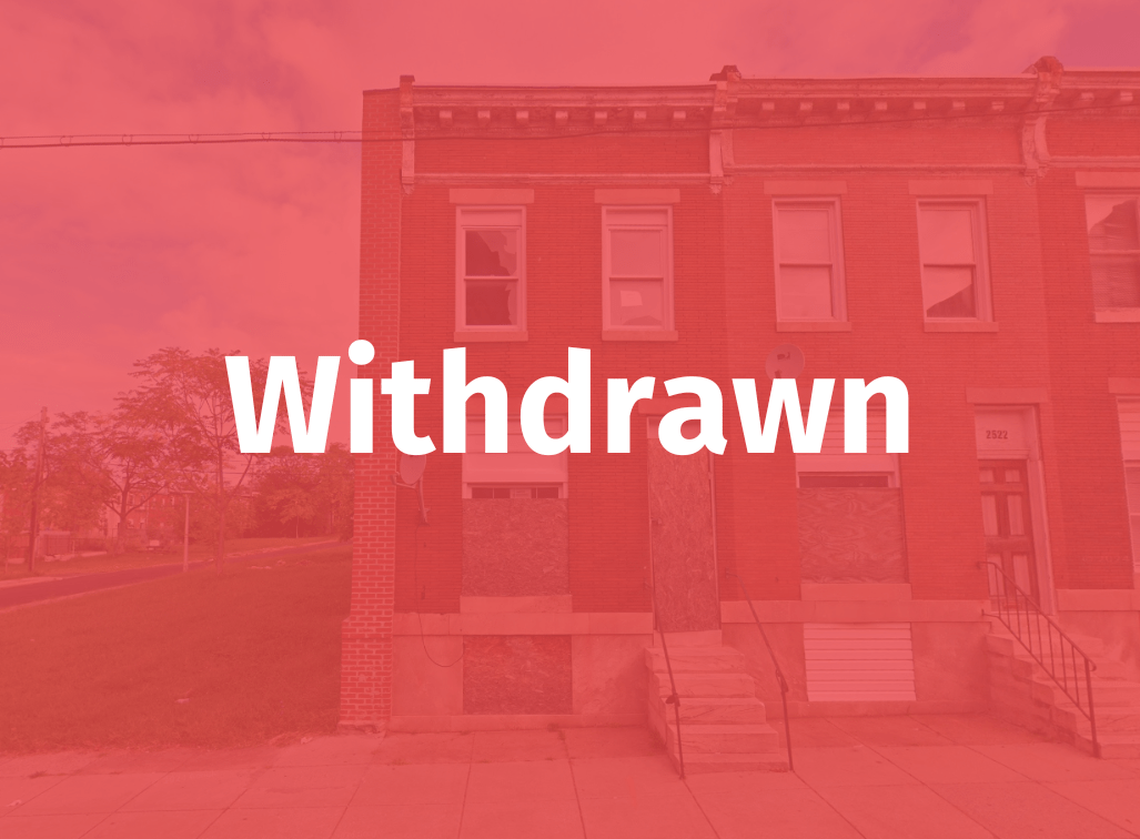 2520 E. Preston Street - WITHDRAWN
